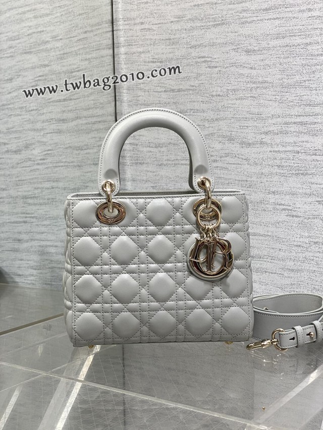 Dior专柜新款迪奥顶级原单原厂皮Lady戴妃四格系列女包 djfk1109